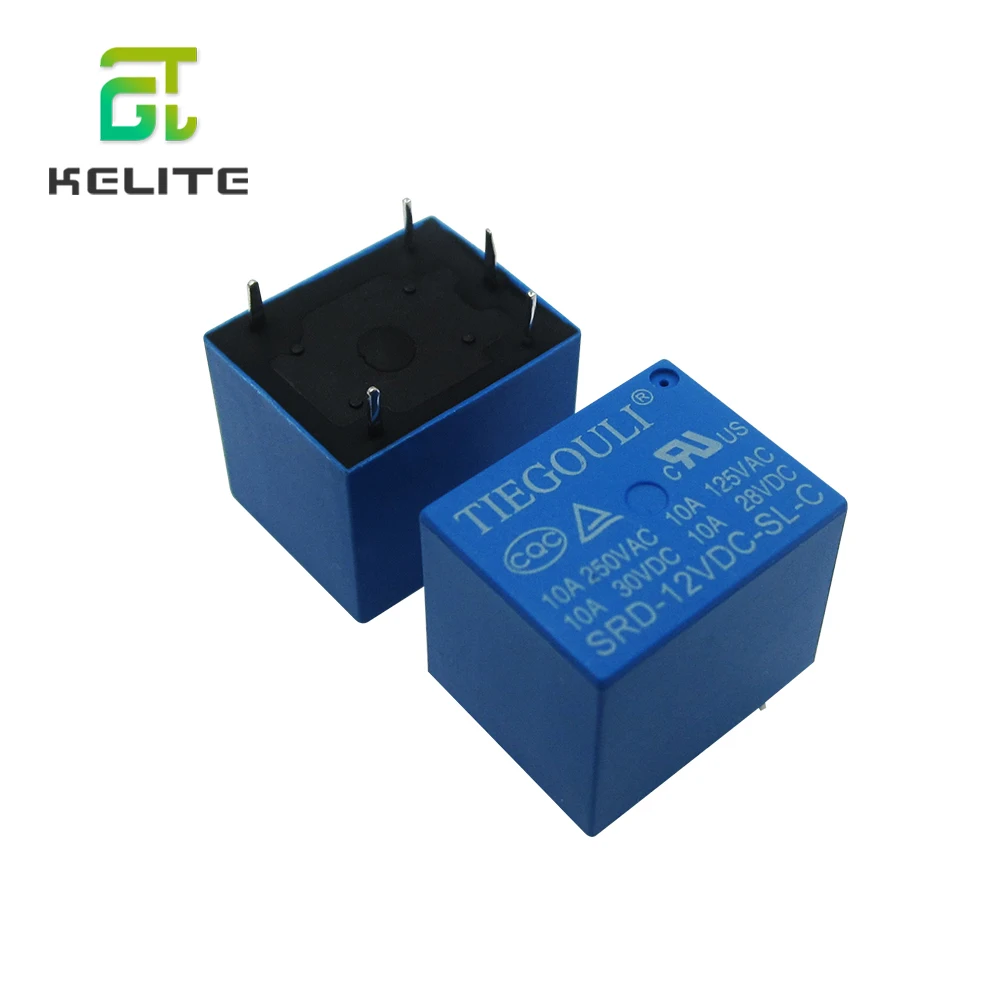 50Pcs Relay DC 5V/12V/24V 5Pin Mini Power Relays PCB Type SRD-5VDC-SL-C SRD-12VDC-SL-C SRD-24VDC-SL-C High quality