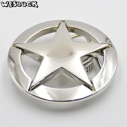 WesBuck Brand Pentagram Belt Buckles for Man Women Buckles