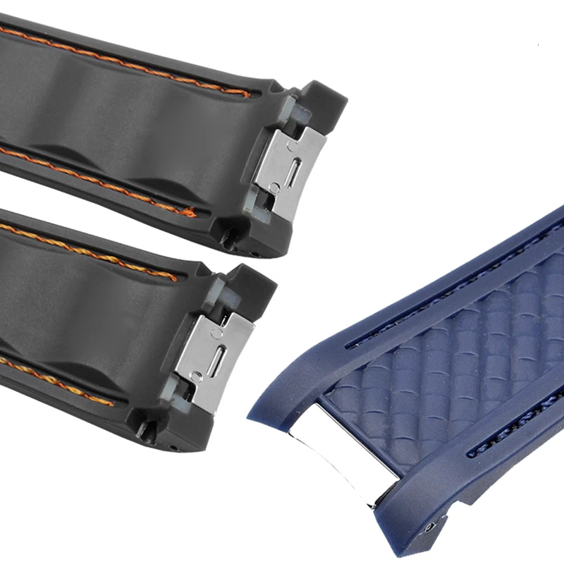 Men silicone strap 20mm watch accessories for Omega hippocampus 300 waterproof women's sports rubber strap AT150 8900 watch band