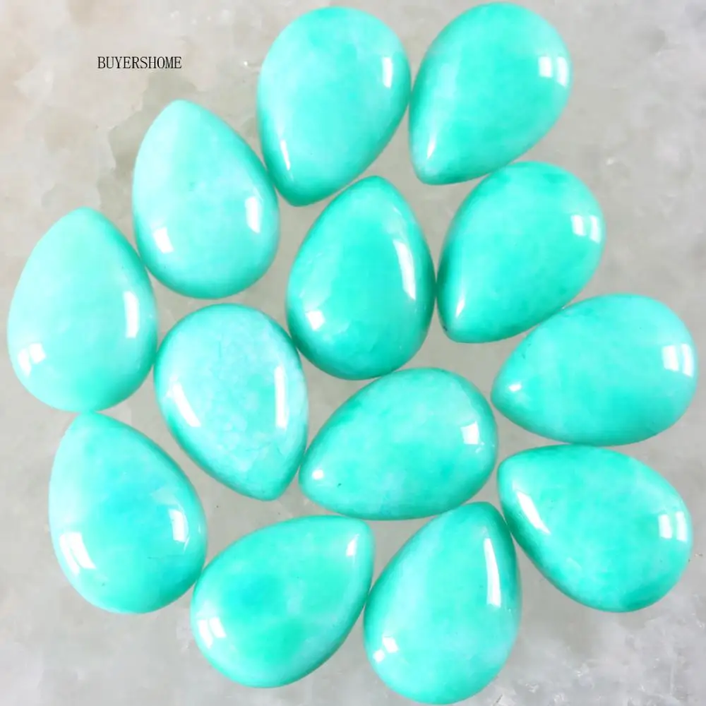 10Pcs/lot Water Drop 18x13MM CAB Cabochon Natural Stone Multi color Bead For Jewelry Making Necklace Pendant Bracelet Earrings