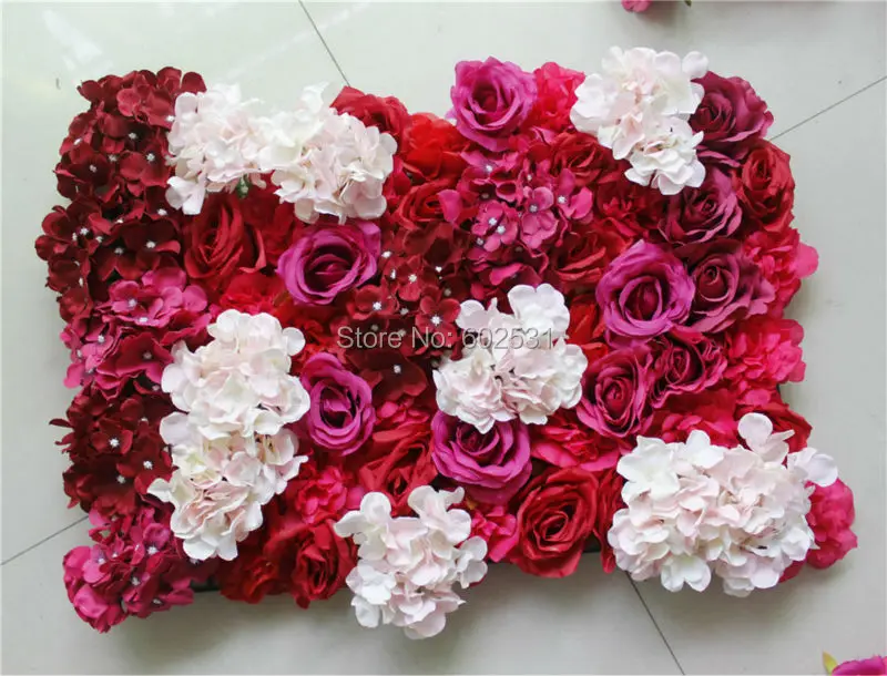 SPR mix color 10pcs/lot good quality personized rose and peony artificial flower wall for stage background decoration