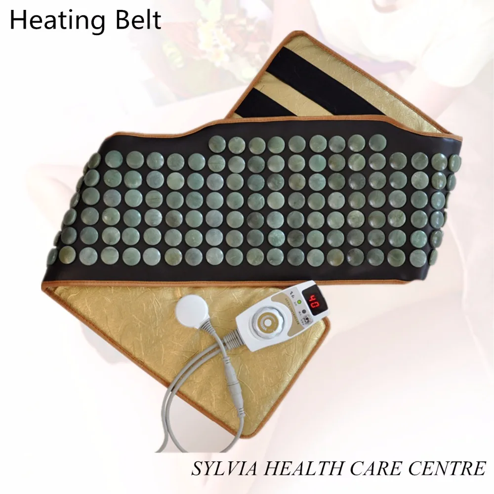 Heating Jade belt shoulder pad Wholesale natural jade stone heat belt heating belt back support warm back waist cushion