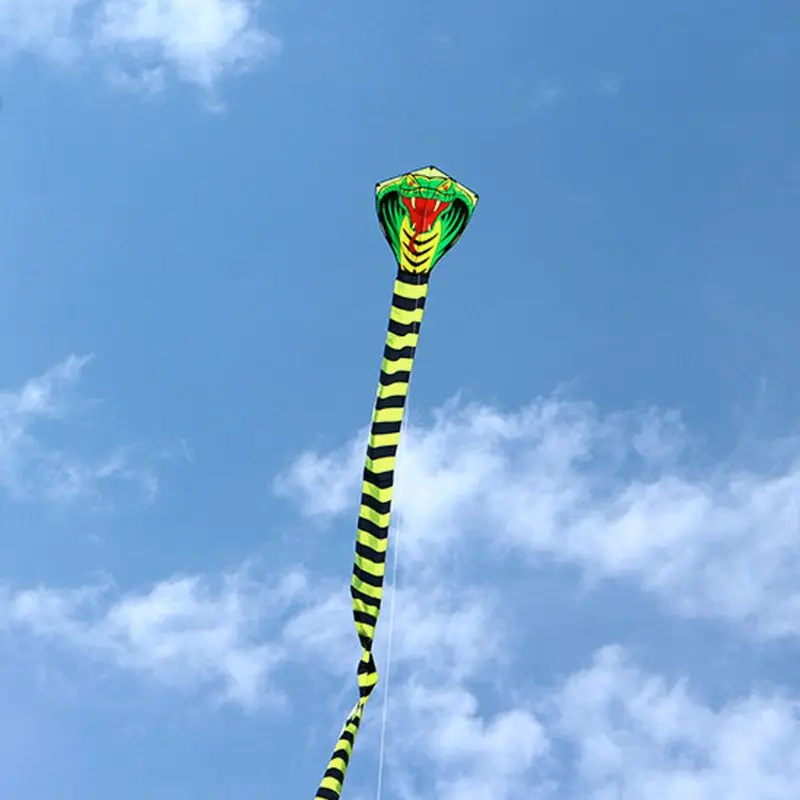 HBB 15m Cartoon Mamba Schlange Drachen FRP Stange Fliegen Sport Strand Kite-Kinder Geschenk Familie Outdoor Sport Aktivität Kinder spielzeug