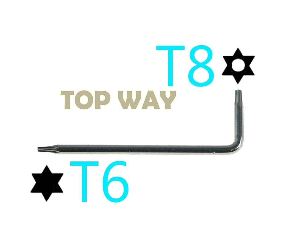 120 قطعة 2 في 1 T6 T8 مفك براغي نجمية T8 مفك أمان مع فتحة لـ XBOX360 XBOX ONE T8 T10 L نوع مفك البراغي