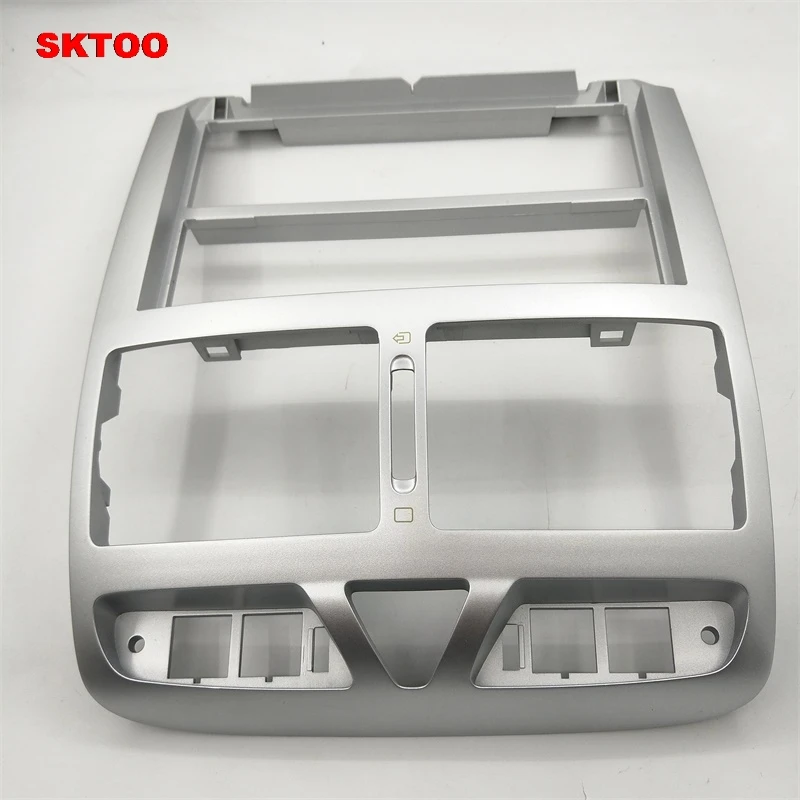 SKTOO Fit For Peugeot 307 original silver instrument center air outlet center panel Instrument table decorative frame