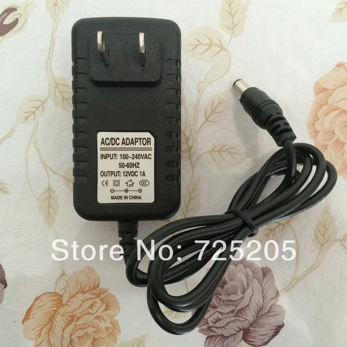 

AC/DC Adaptor 12V / 1A 110~240V/50~60Hz AC Input OD 5.5mm ID 2.1mm with LED indicator