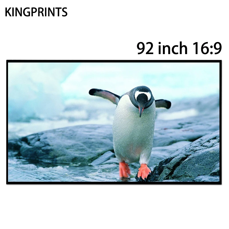 

Projection Screen 92inch 16:9 Ultra Thin Frame Attractive Reflective Light Screens For XGIMI H1 H1S Z5 Z4 Aurora JMGO Projector