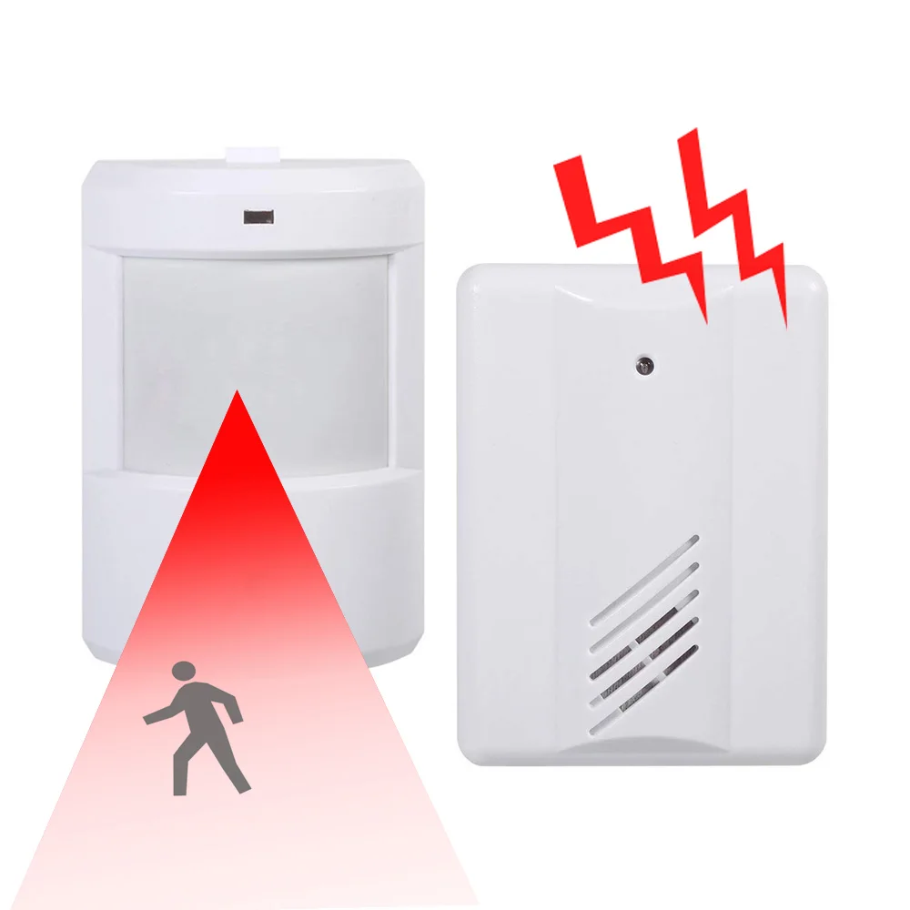 PIR Infrared Sensor Wireless Doorbell Remote Control Motion Detector Alarm Home Security system Garage Driveway Patrol Detector
