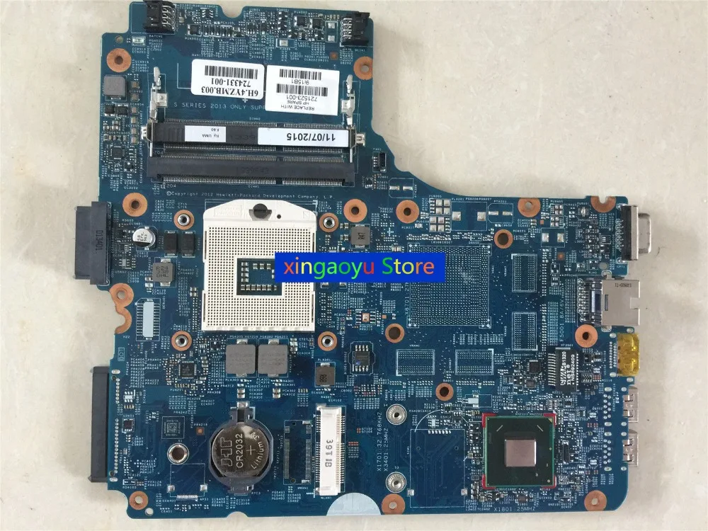 For HP For Probook 450 470 440 Laptop Motherboard 721523-001 DDR3 100% Test Ok