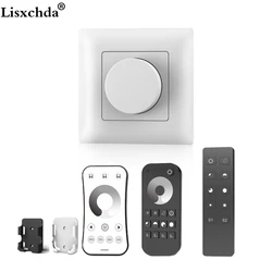 AC Triac LED Dimmer 220V 230V 110V Wireless RF Dimmable Knob Switch With 2.4G Remote Controller for Single Color LED Bulb Lamps