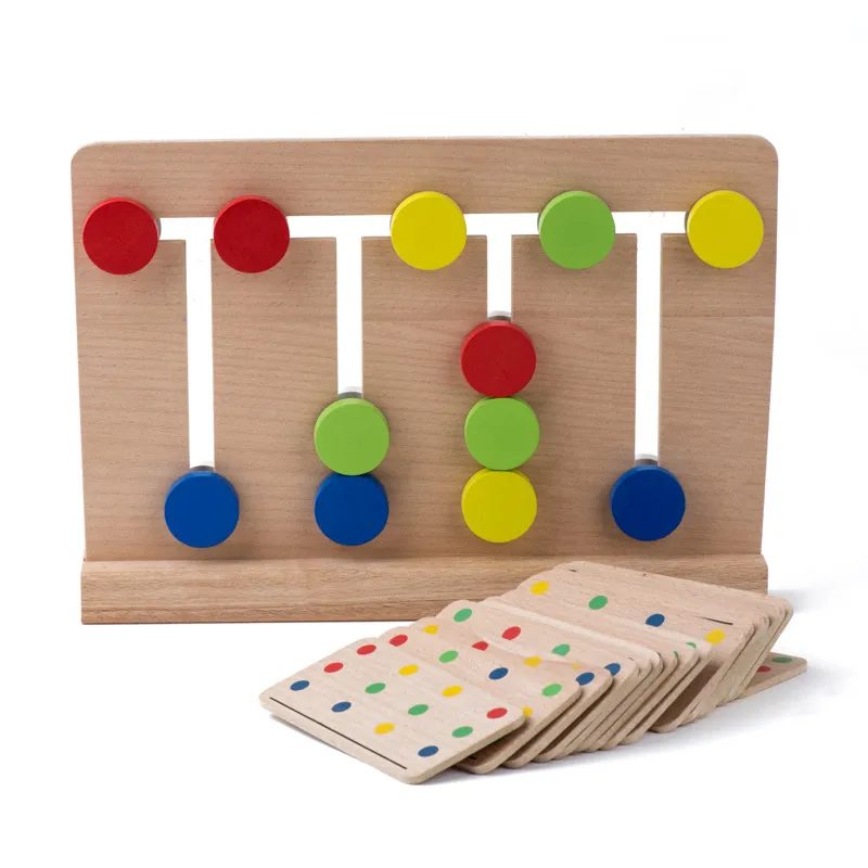 Baby Toy Montessori Four Colors Game Color Matching for Early Childhood Education Preschool Training Learning Toys