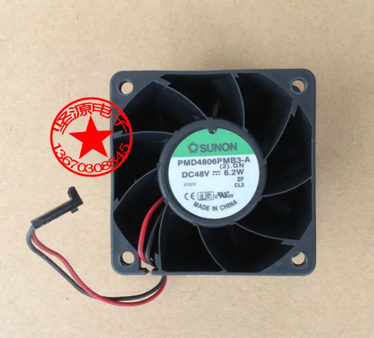 

SUNON PMD4806PMB3-A (2).GN DC 48V 6.2W 60x60x38mm Server Cooling Fan