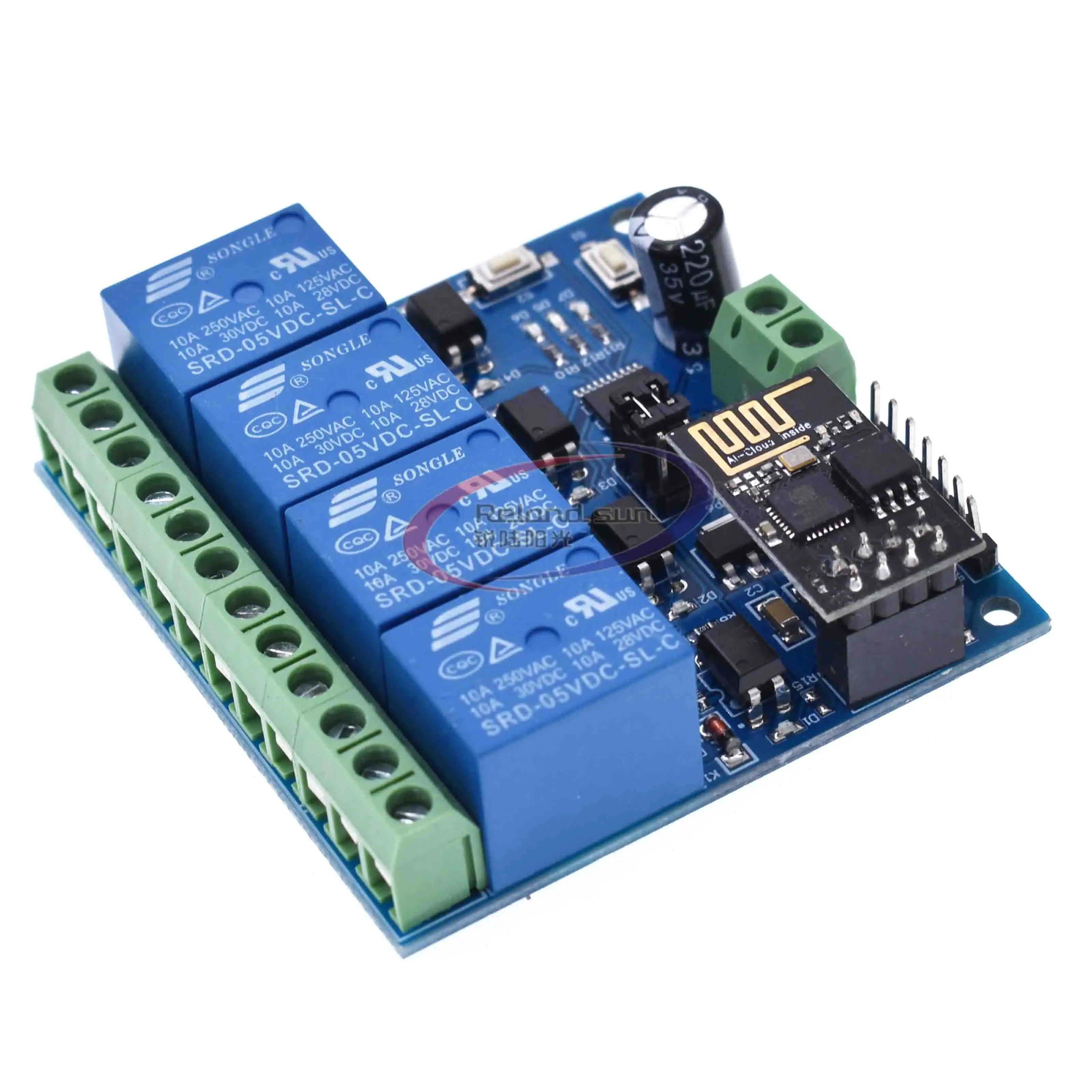 DC 12V ESP8266 ESP-01 4 Channel WiFi Relay Module 4-Channel Relay Module For IOT Smart Home Phone APP Controller