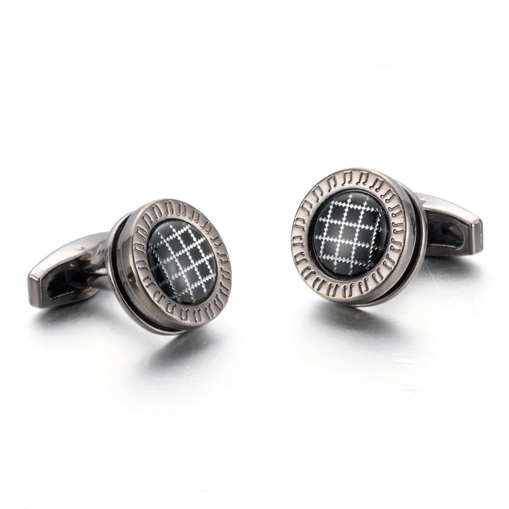 VAGULA Round Cufflinks Wedding Gift Suit Shirt Buttons Cuff links Top Luxury Brand Bonito Gemelos 10195