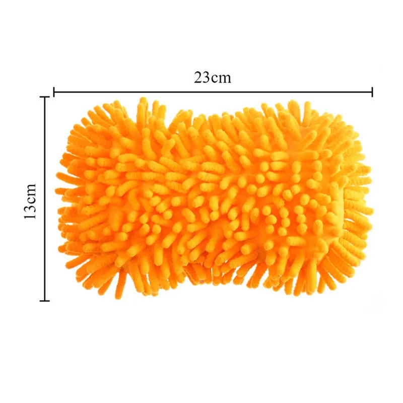 ToHuu Auto Car Wash Sponge Microfiber Chenille Car Cleaning Sponge Block Car Wash Glove Car Washing Supplies Automotive 6 colors