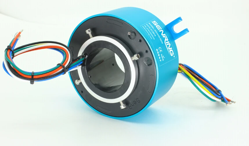 

Industrial motor used slip ring 2'' (50mm) with 4 circuits 10A of through bore slip ring