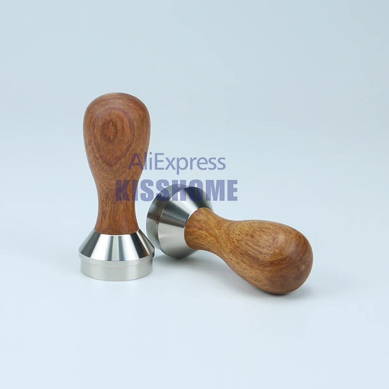 Mini Dalbergia Odorifera Wooden Tamper For Kamira Espresso Maker Powder Hammer 32.8mm Stainless Steel Base Coffee Accessories - Image 4