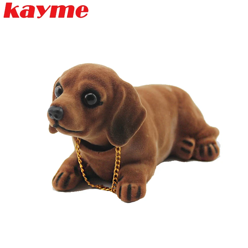 Kayme Bobble Head Dog Car Dashboard Doll Auto Shaking Head Toy  Ornaments Nodding Dog Car Interior Furnishings Decoration Gift