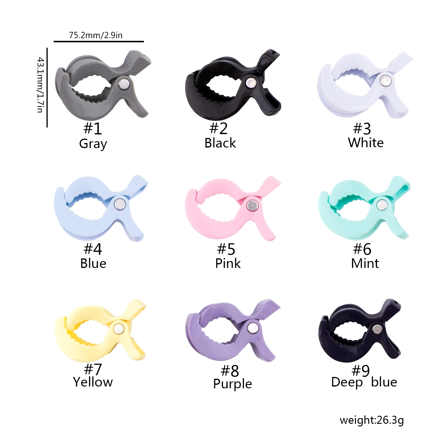 Bopoobo 2pc Baby Play Gym Accessories Car Seat Toy Lamp Pram Stroller Pegs To Hook Cover Blanket Clips Baby Teether Gifts