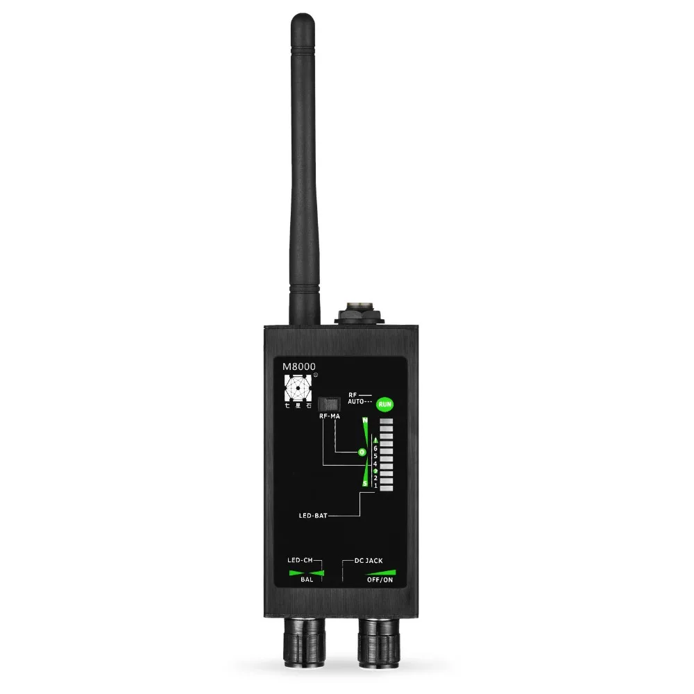 Detektor Sensor Magnet 1MHz-12GHz Pendeteksi Sinyal Mata-mata Nirkabel Deteksi Bug RF Pemindai Nirkabel Pencari Pelacak GPS Tersembunyi