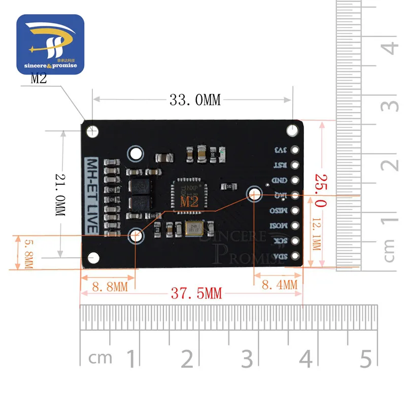 RFID Module RC522 Mini Kits S50 13.56 Mhz 6cm With Tags SPI Write & Read For Arduino Uno 2560