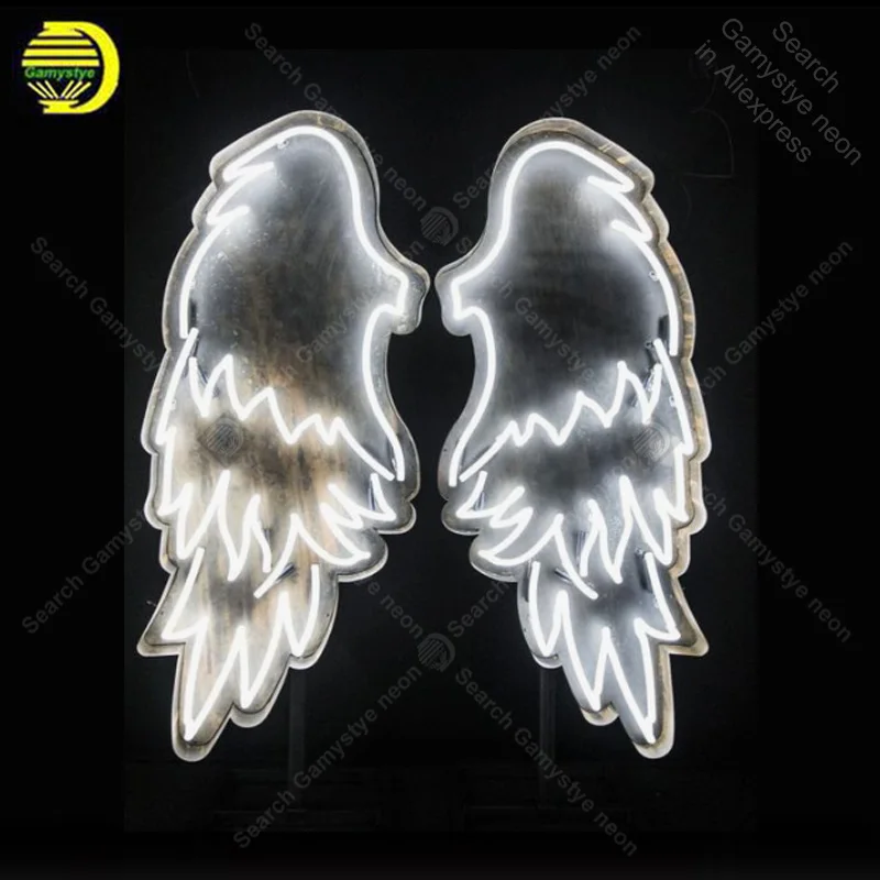 Wedding Neon Sign ANGEL WINGS Handcrafted Love Neon Bulbs Sign Beauty Display Accesaries neon light Room restaurant Advertise