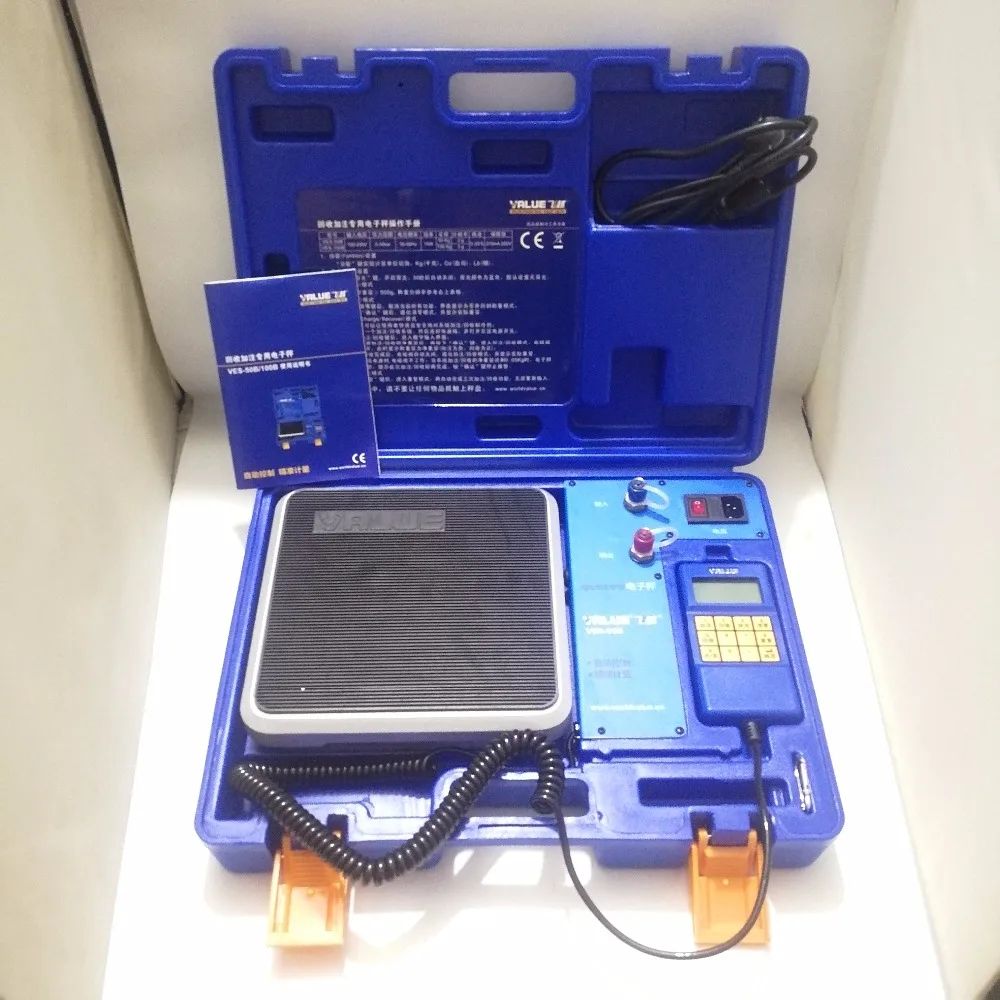 Refrigerant Recover/Charge Scale VALUE 50KG DIGITAL REFRIGERANT PROGRAMMABLE CHARGING SCALE HVAC