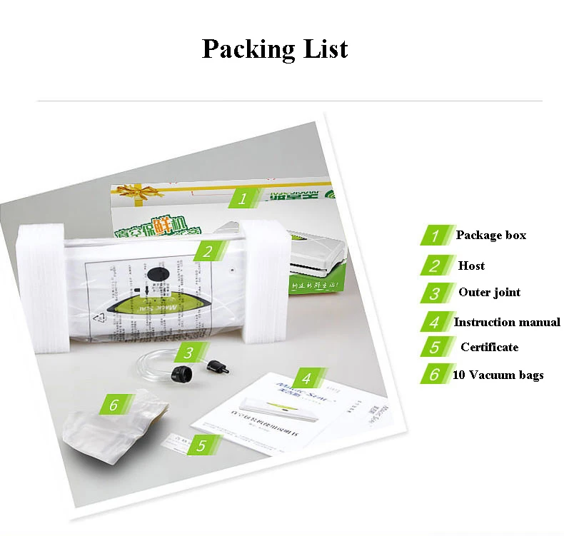 Vakuum Verpackung Maschine Kunststoff Abdichtung Maschine Kleine Automatische Lebensmittel Erhaltung Haushalts Waren Dual-use-Vakuum Versiegelung WP300