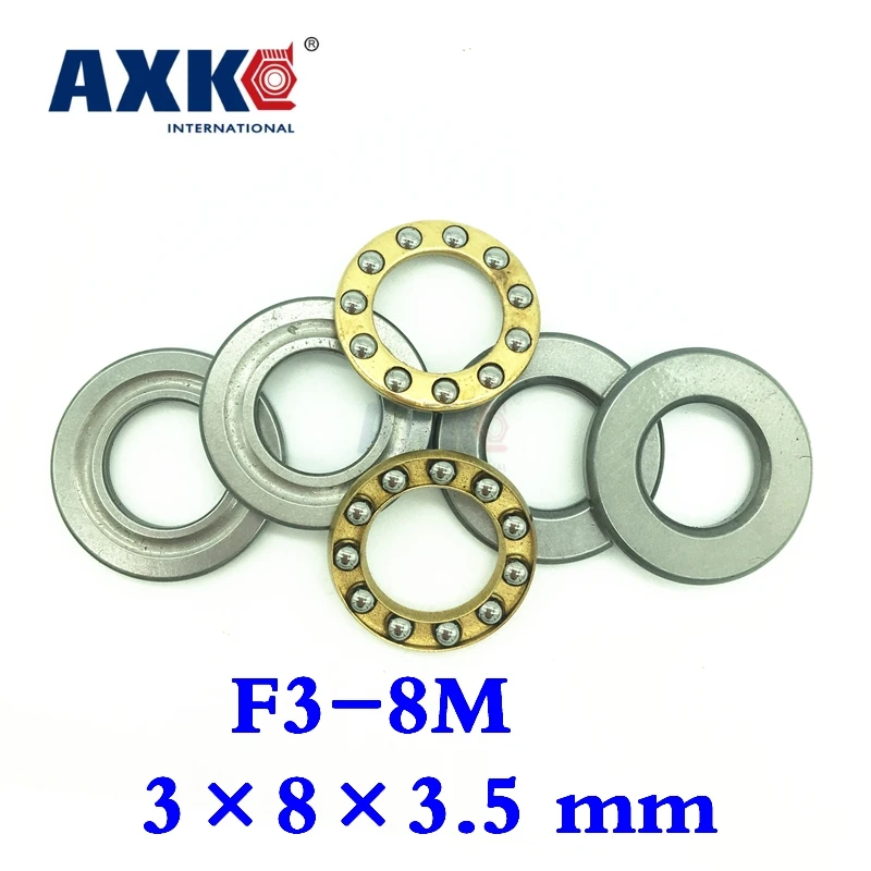 2024 Limited New Arrival 10pcs Axial Ball Thrust Bearings F3-8m(3*8*3.5 Mm )plane Bearing Rc Models 3x8x3.5mm