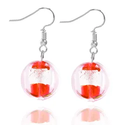 Qianbei promot Handmade Women's Cute Romantic Elegant Classic Dangle Murano Glass Earrings HOT
