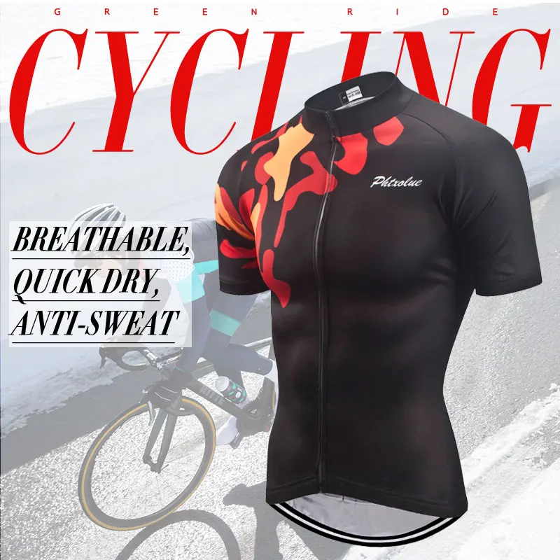 Phtxolue Summer Cycling Jerseys 2022  Men Breathable Bicycle Wear Ropa Ciclismo Maillot  Mountain Bike Clothes Cycling Clothing