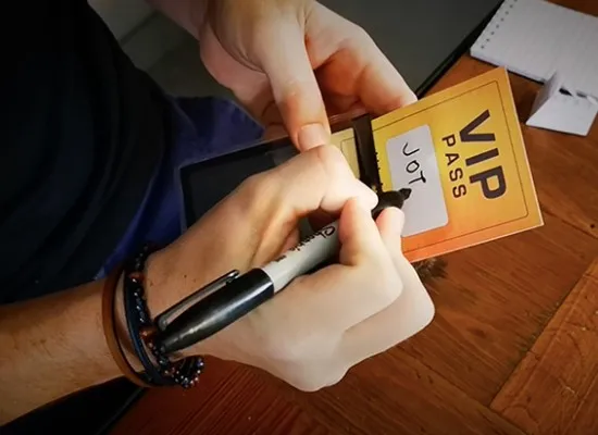 VIP PASS (Gimmick and Online Instructions) - Magic Tricks Card Magic Props Mentalism Magia Prophecy Singed Card Illusions Funny