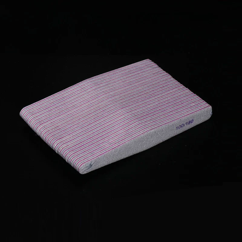 Wholesale professional Double Sides 100/180 Nail File Buffer Nail Care Sanding Washable Manicure Tools 500pcs/lot free shipping