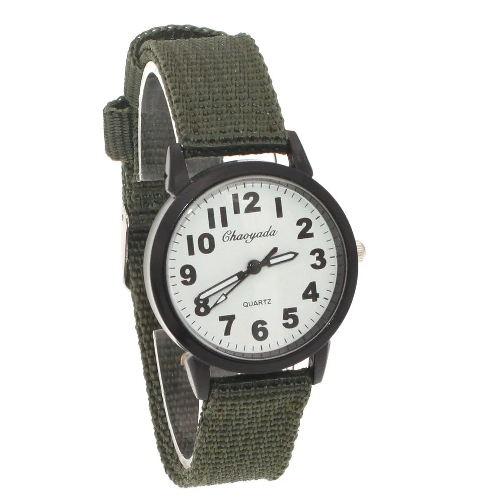 10pcs Mixed Bulk Military Fabric Nylon Band Student Boy Girls Watches Quartz Analog Men Women Quartz Wrist Watches Wholesales
