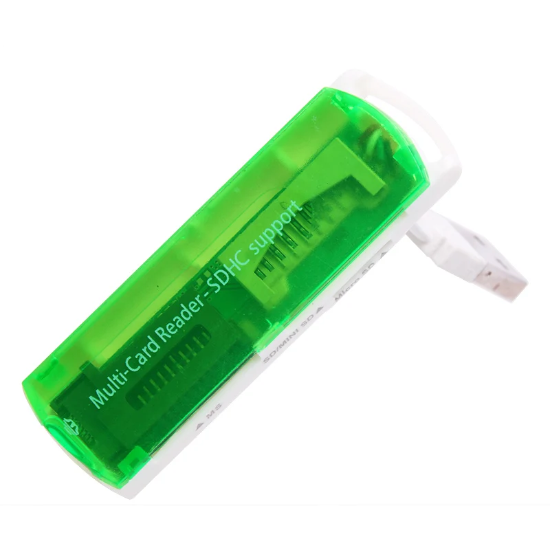 SR جديد حار الكل في 1 USB 2.0 متعدد قارئ بطاقات الذاكرة محول موصل ل مايكرو SD MMC SDHC TF M2 ذاكرة عصا MS Duo RS-MMC