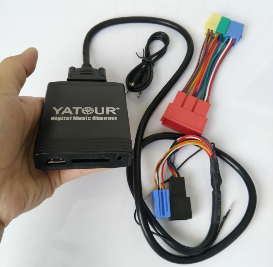 Yatour YTM06-VW8D + YT-Audi20 dla Audi A2 A3 A4/S4 A6/S6 A8/S8 TT AllRoad radioodtwarzacz cyfrowy zmieniarka CD USB odtwarzacz MP3 AUX SD