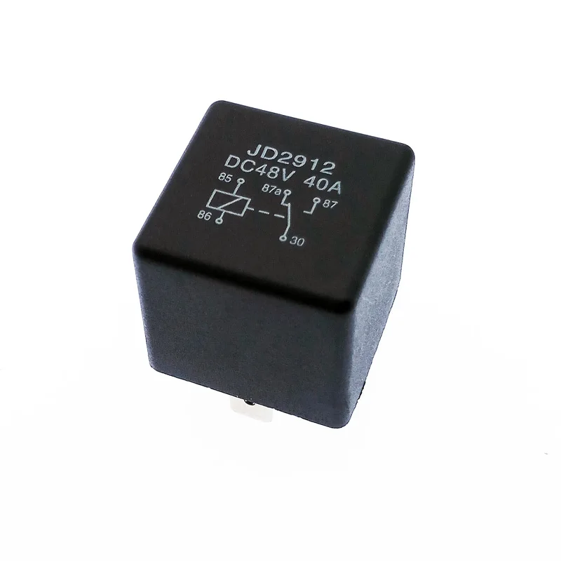 JD2912 4Pin 5Pin 40A DC 12V 24V 36V 48V 72V Auto Car Relay with Mounting Hole Coil Power 1.8W Automobile Control Device