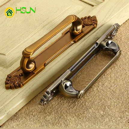 

Chinese bright restoring ancient handle cabinet chest door surface mounted handle invisible door sliding door handle