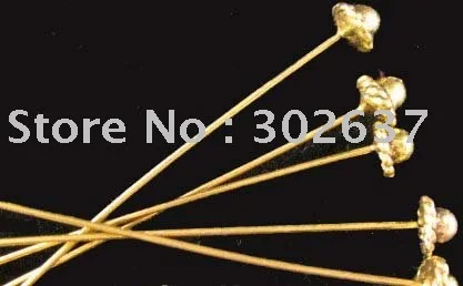 

FREE SHIPPING 150pcs Antiqued gold HANDMADE 3D Hat head pin A857G