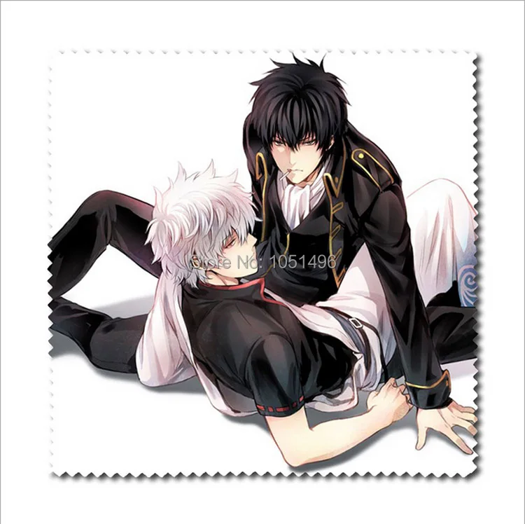 1 Stück Anime Sakata Flanell-Brillenputztuch Okita Sougo Sadaharu Brillenzubehör – Detail 4