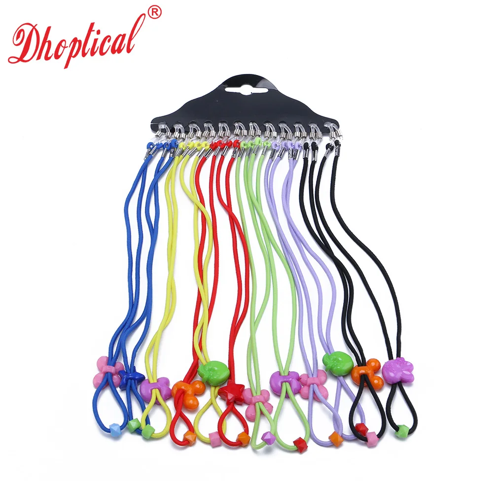 12 Stück Brillenband mit Anti-Rutsch-Federhalterung für Kinder, verschiedene Farben von dhoptical