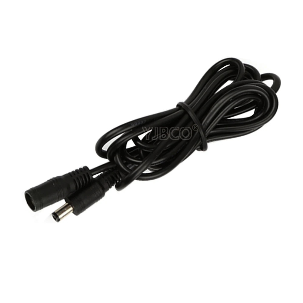 Hot Sale 1m 2m 3m 5M 5.5 X 2.1 mm DC connector Power Plug with extension wire DC female and Male Jack adapter