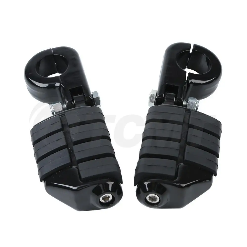 

Motorcycle 1.25" 1 1/4" Highway Engine Guard Foot Peg Footrest Mount For Harley Touring Sportster XL Dyna