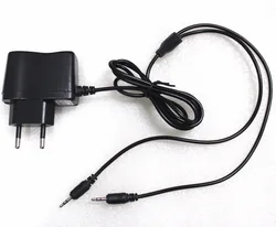 Adaptador de carregador 110-230v ac/dc para walkie talkie, rádio portátil de duas vias, 7v-400mah (cabo duplo)