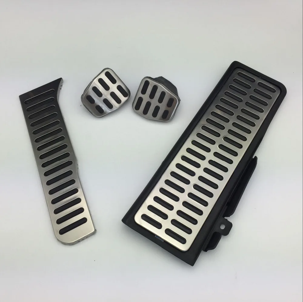 4 Pieces for VW Golf MK5 MK6 Octavia 2 Stainless Steel Manual Accelerator Brake Clutch Pedals Pedal Cover