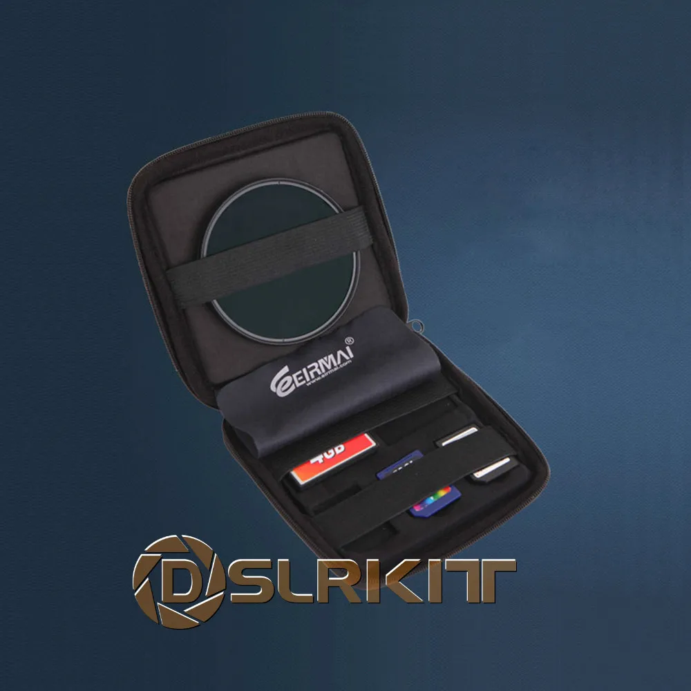 Bolsa de filtro para lentes de cámara, estuche para filtros y tarjetas SD