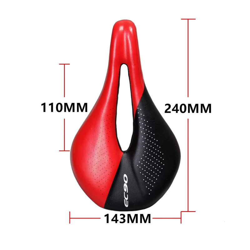 BALUGOE Carbon+Leather Bicycle Seat Saddle MTB Road Bike Saddles Mountain Bike Racing Saddle PU Breathable Soft Seat Cushion