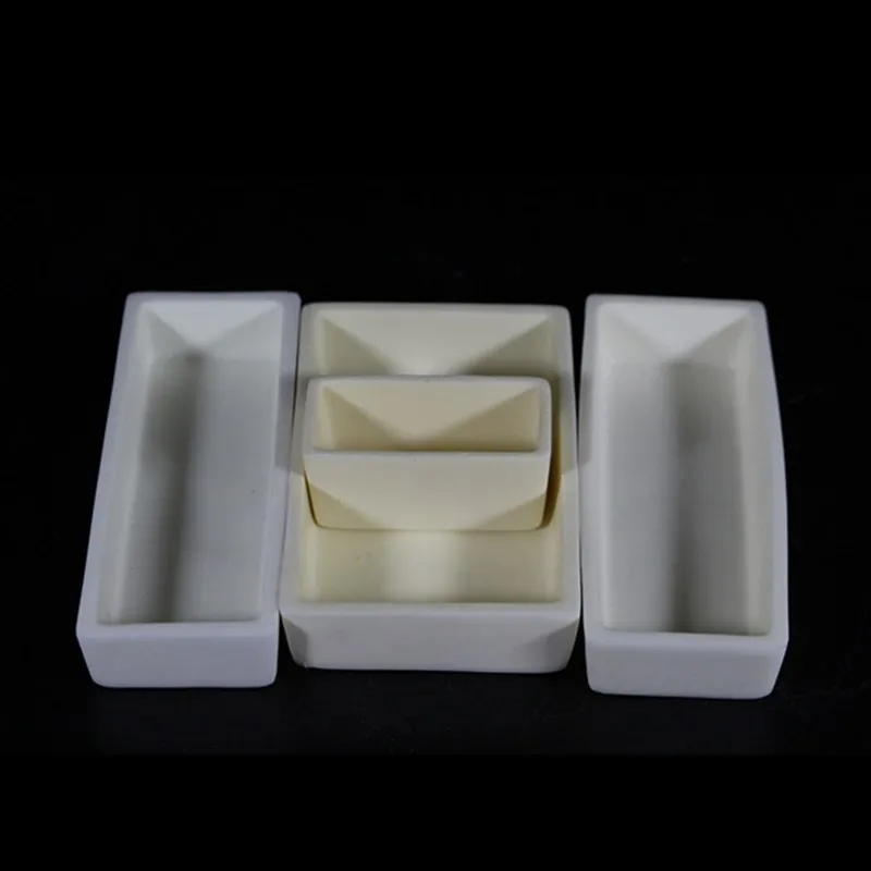 99.3% alumina crucible / 77*13*8mm/ Boat / corundum crucible / Al2O3 ceramic crucible / Sintered crucible