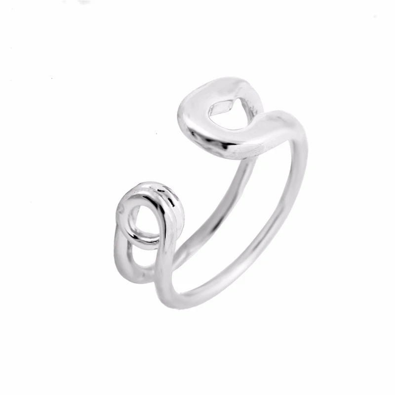 Anillos grandes ajustables divertidos para mujer, joyería Simple para mujer, Mne, friks, Funk, venta al por mayor, 10 unids/lote