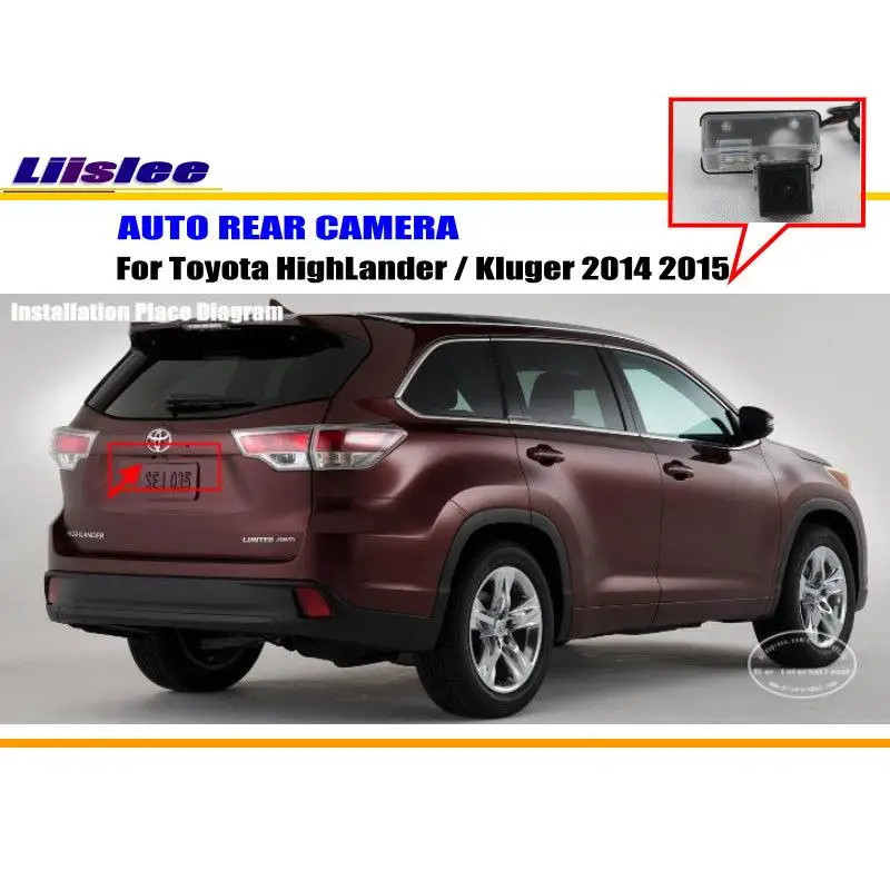 

Для Toyota Highlander/Kluger XU50 2014-2019 Автомобильная камера заднего вида для парковки AUTO HD CCD CAM Комплект аксессуаров для заднего вида